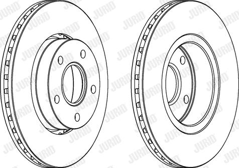 Jurid 561949J - Спирачен диск vvparts.bg