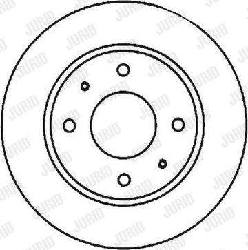 Jurid 561926J - Спирачен диск vvparts.bg