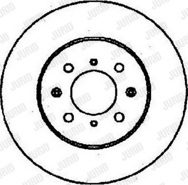 Jurid 561495J - Спирачен диск vvparts.bg