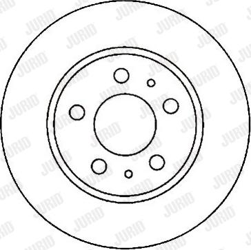 Jurid 561443J - Спирачен диск vvparts.bg