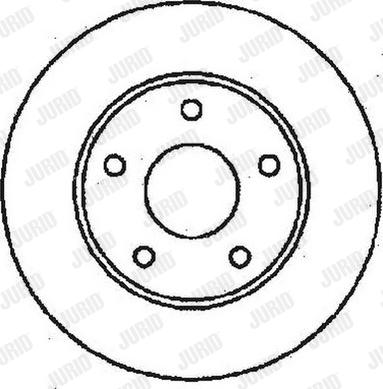 Jurid 561451J - Спирачен диск vvparts.bg