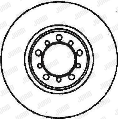 Jurid 561453J - Спирачен диск vvparts.bg