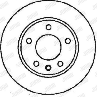 Jurid 561407J - Спирачен диск vvparts.bg