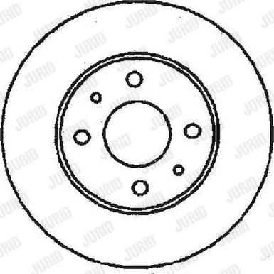 Jurid 561486J - Спирачен диск vvparts.bg