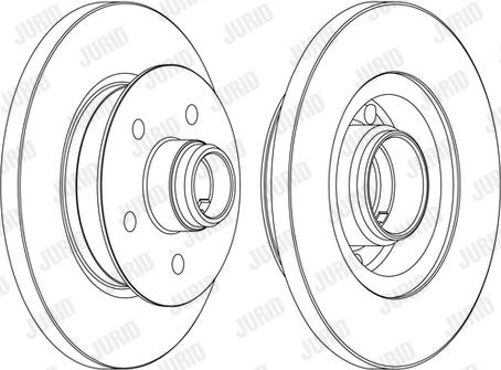 Jurid 561437JC-1 - Спирачен диск vvparts.bg