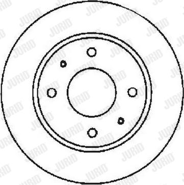 Jurid 561592J - Спирачен диск vvparts.bg