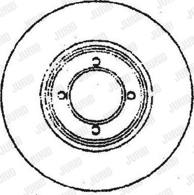 Jurid 561569J - Спирачен диск vvparts.bg