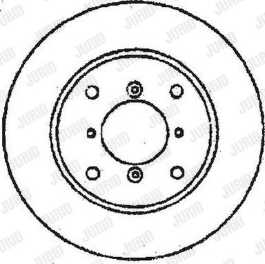 Jurid 561505J - Спирачен диск vvparts.bg