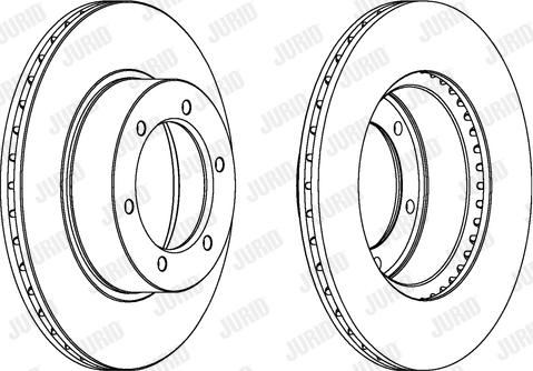 Jurid 561502J - Спирачен диск vvparts.bg