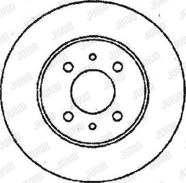 Jurid 561519J - Спирачен диск vvparts.bg