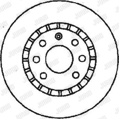 Jurid 561588J - Спирачен диск vvparts.bg