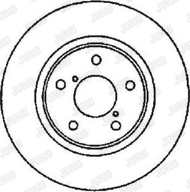 Jurid 561536J - Спирачен диск vvparts.bg