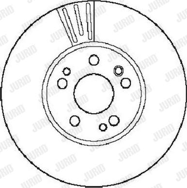 Jurid 561573J - Спирачен диск vvparts.bg