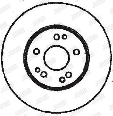 Jurid 561572J - Спирачен диск vvparts.bg