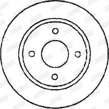 Jurid 561663J - Спирачен диск vvparts.bg