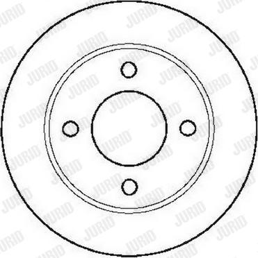 Jurid 561683J - Спирачен диск vvparts.bg