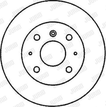 Jurid 561635J - Спирачен диск vvparts.bg