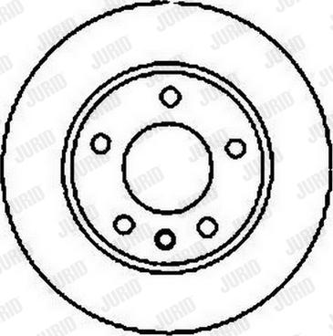 Jurid 561631J - Спирачен диск vvparts.bg