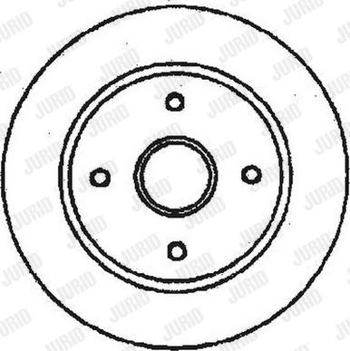 Jurid 561679J - Спирачен диск vvparts.bg