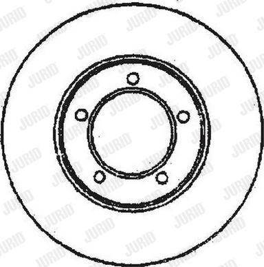 Jurid 561676J - Спирачен диск vvparts.bg