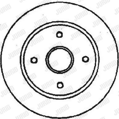 Jurid 561678J - Спирачен диск vvparts.bg