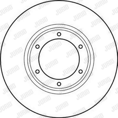 Jurid 561043J - Спирачен диск vvparts.bg