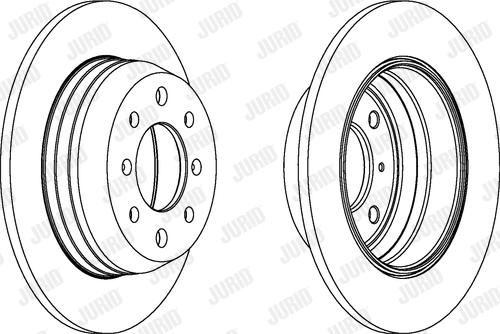 Jurid 561007J - Спирачен диск vvparts.bg