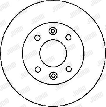 Jurid 561081J - Спирачен диск vvparts.bg