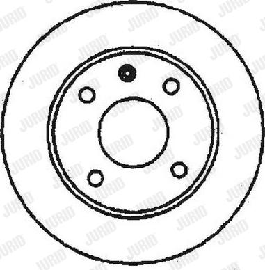 Jurid 561087J-1 - Спирачен диск vvparts.bg