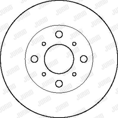 Jurid 561028J - Спирачен диск vvparts.bg