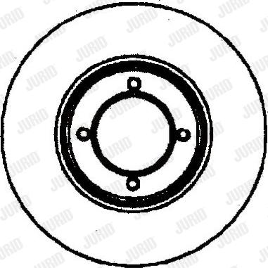 Jurid 561155J - Спирачен диск vvparts.bg