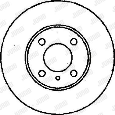 Jurid 561250J - Спирачен диск vvparts.bg