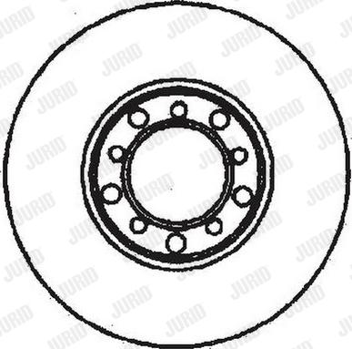 Jurid 561102J - Спирачен диск vvparts.bg