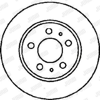 Jurid 561115J - Спирачен диск vvparts.bg