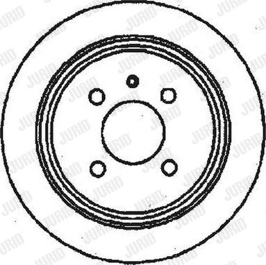 Jurid 561132J - Спирачен диск vvparts.bg