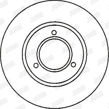 Jurid 561137J - Спирачен диск vvparts.bg