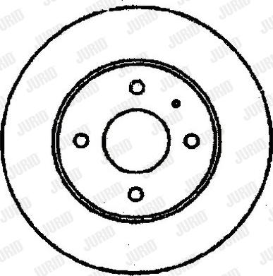 Jurid 561126J - Спирачен диск vvparts.bg