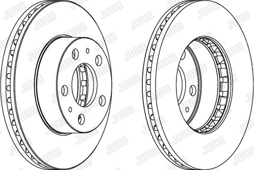 Jurid 561174J - Спирачен диск vvparts.bg