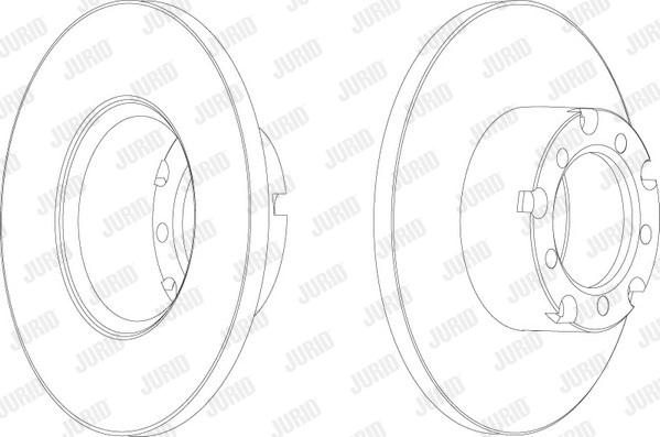 Jurid 561854J - Спирачен диск vvparts.bg