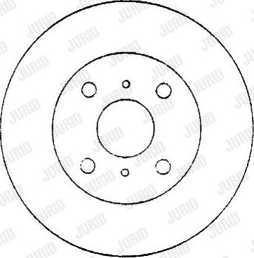 Jurid 561864J - Спирачен диск vvparts.bg