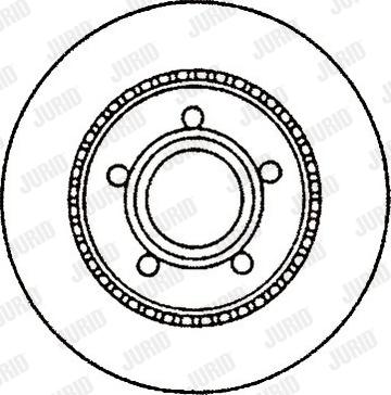 Jurid 561865J - Спирачен диск vvparts.bg