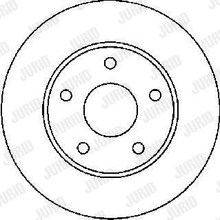 Jurid 561863J - Спирачен диск vvparts.bg