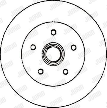 Jurid 561829J - Спирачен диск vvparts.bg