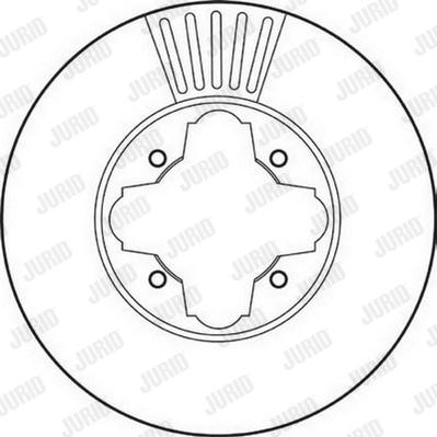 Jurid 561827J - Спирачен диск vvparts.bg