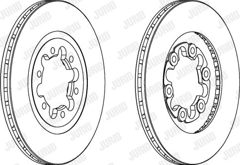 Jurid 561393J - Спирачен диск vvparts.bg