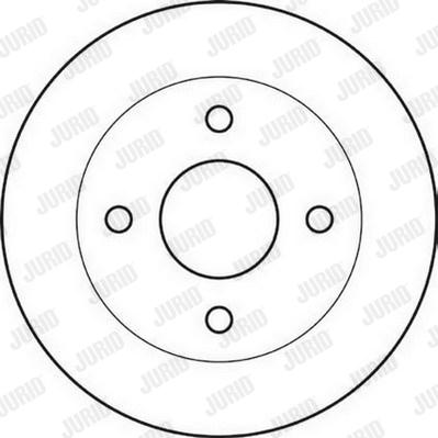 Jurid 561355J - Спирачен диск vvparts.bg