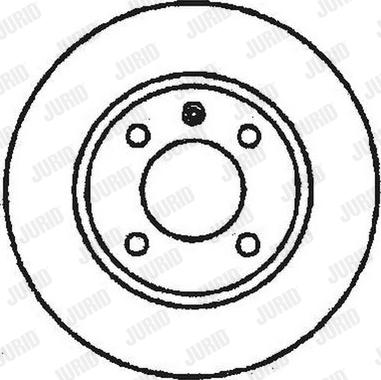 Jurid 561361J - Спирачен диск vvparts.bg