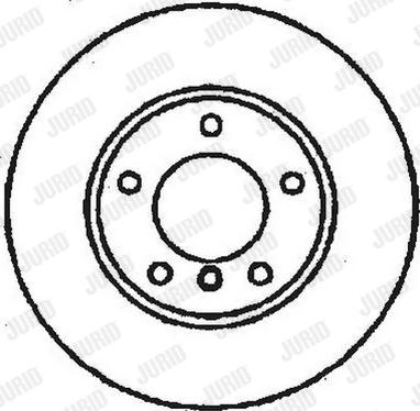 Jurid 561362J - Спирачен диск vvparts.bg