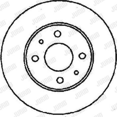 Jurid 561402J - Спирачен диск vvparts.bg