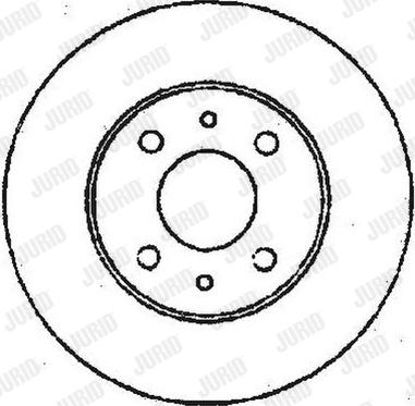 Jurid 561387J - Спирачен диск vvparts.bg